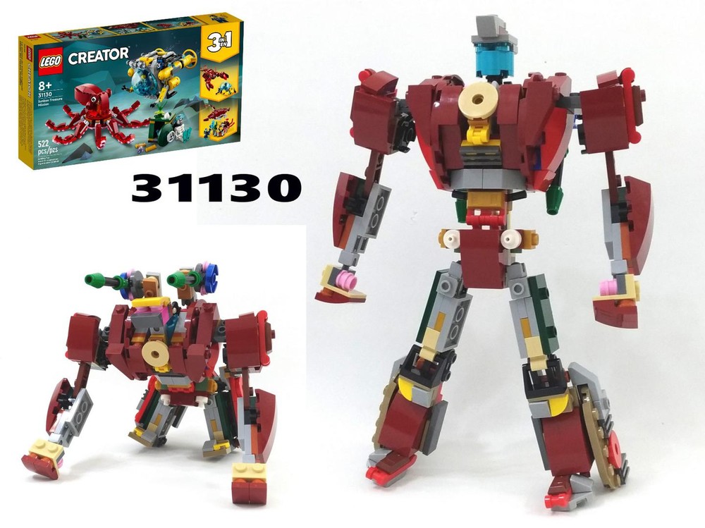 Lego Transformer Optimus Primal (Beast Wars) Gorilla from LEGO Creator 31130: Sunken Treasure Mission