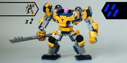 76242 x 2 Thanos Mech Armor Upgrade