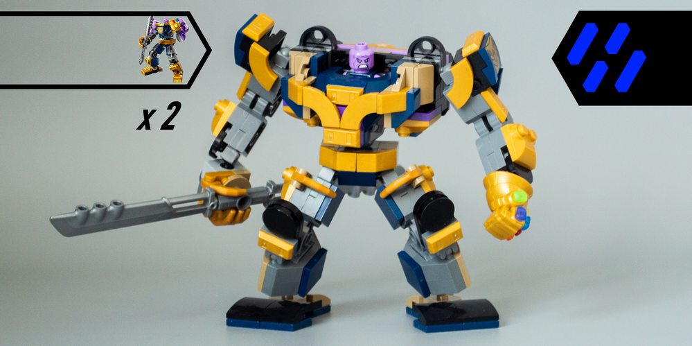 Lego 76242 x 2 Thanos Mech Armor Upgrade