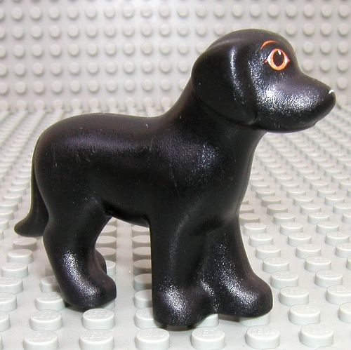 Lego Animal, Dog, Standing with Eyes and White Nose Print