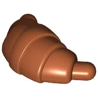Food Croissant - Rounded Ends / Dark Orange