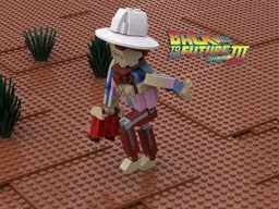 Marty McFly running - posable figure - Back to the Future III