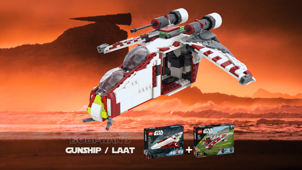 Lego Bobi-Wan's Gunship - 75333 + 75388 alternative