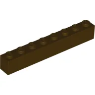 Brick 1 x 8 / Dark Brown