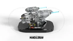 Micro Size ST-70 assault ship "Razor Crest" 2025 renewed version