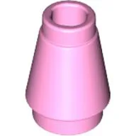Cone 1 x 1 [Top Groove] / Bright Pink