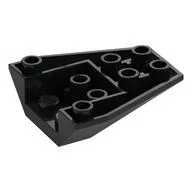 Brick Wedged, Sloped Inverted 4 x 4 Triple [4 Connections between Front Studs] / Black