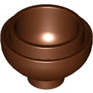 Brick Round 2 x 2 Dome Bottom [Open Stud] / Reddish Brown