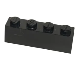 Brick 1 x 4 with Bottom Tubes, Lowered Center Cross Support / Black