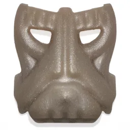 Large Figure Mask Krana Vu / Pearl Very Light Gray