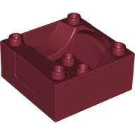 Duplo Train Cab / Tender Base / Dark Red