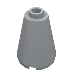 Cone 2 x 2 x 2, Open Stud / Light Bluish Gray