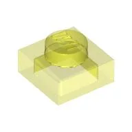 Plate 1 x 1 / Trans-Neon Green