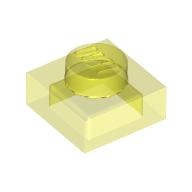 Lego Plate 1 x 1 / Trans-Neon Green