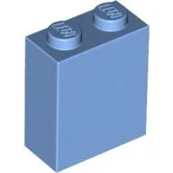 Brick 1 x 2 x 2 with Inside Stud Holder / Medium Blue