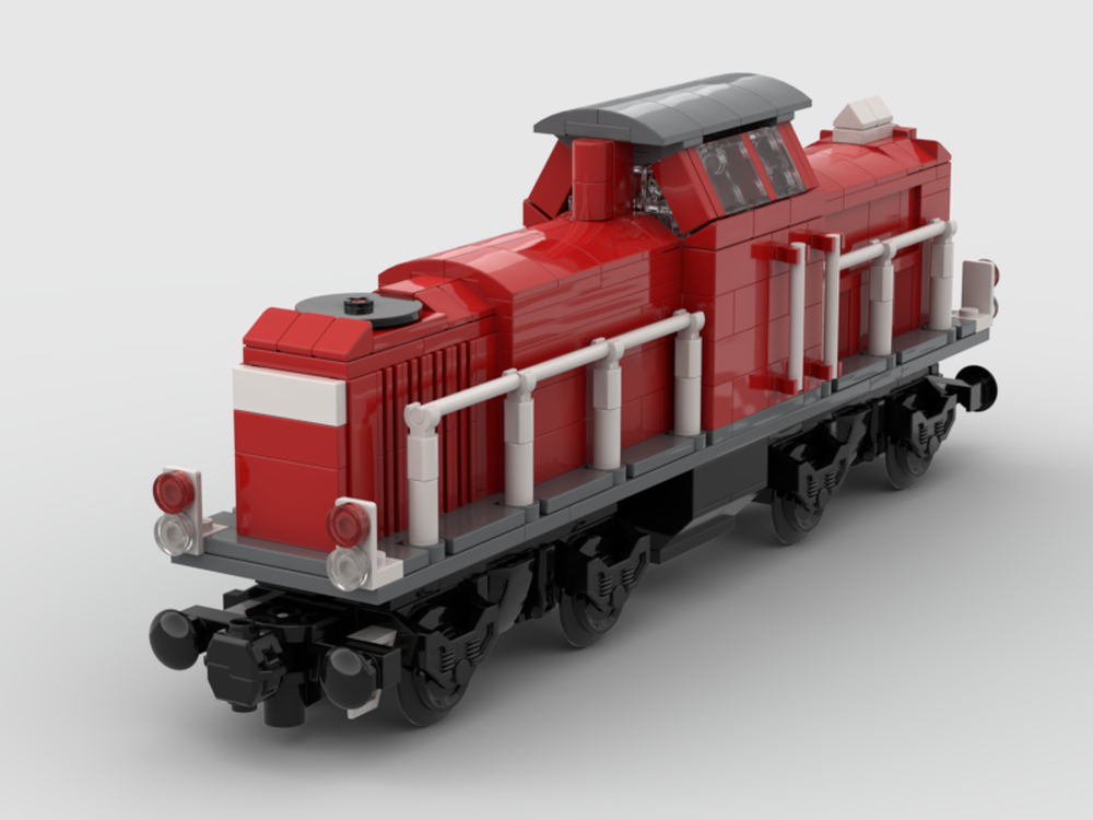 Lego Diesel locomotive DB V90 (6-wide)