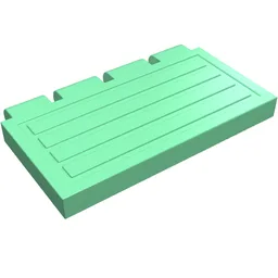Hinge Train Gate 2 x 4 / Medium Green