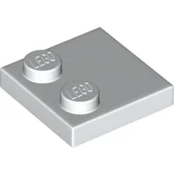 Plate Special 2 x 2 with Only 2 studs / White
