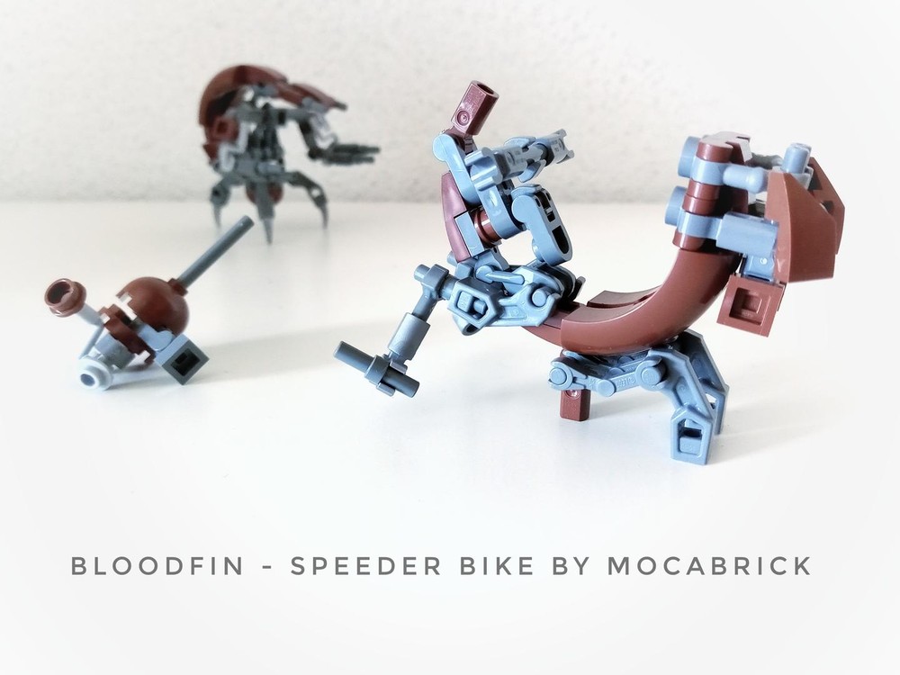Lego Bloodfin - Darth Maul's Speeder Bike (Droideka V3 alternate build)