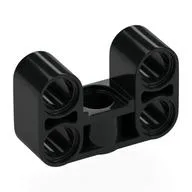 Technic Beam 2 x 3 Thick [90° Offset Centre Beam Hole] / Black