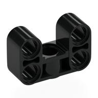 Lego Technic Beam 2 x 3 Thick [90° Offset Centre Beam Hole] / Black
