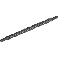 Lego Flexible Ribbed Hose 8mm Ends 10L / Black