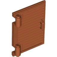 Window 1 x 2 x 3 Shutter with Hinges and Handle / Dark Orange