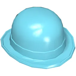Hat, Bowler / Medium Azure