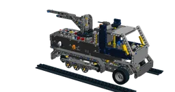 42055 C model-harftrack vehicle with rubber band gun
