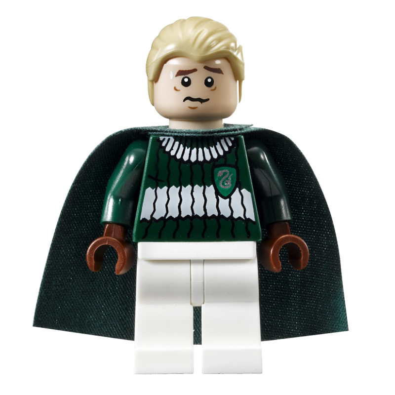 Lego Draco Malfoy, Dark Green and White Slytherin Quidditch Uniform