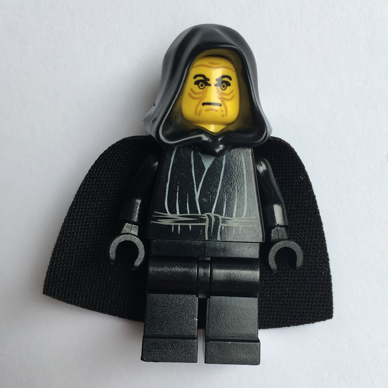 Lego Emperor Palpatine, Yellow Skin, Black Hands