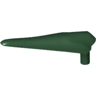 Animal Body Part, Dinosaur, Pteranodon Jaw Bottom with Pin [Flexible Plastic] / Dark Green