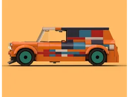 1967 Austin Mini Van Custom Hotwheels Inspired
