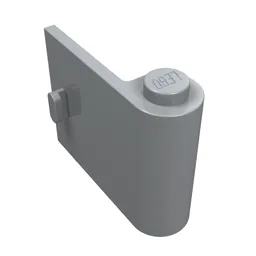 Door 1 x 3 x 2 Right / Light Bluish Gray