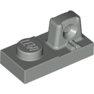 Lego Hinge Plate 1 x 2 Locking with 1 Finger On Top / Light Gray