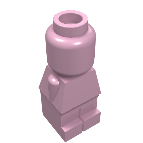 Lego Microfig [PLAIN] / Bright Pink
