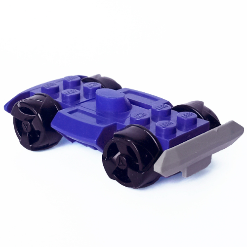 Lego Vehicle Base 4 x 6 Racer Base with Black Wheels / Violet