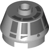 Brick Round 2 x 2 Truncated Cone with Dark Bluish Gray Millennium Falcon Cockpit Print