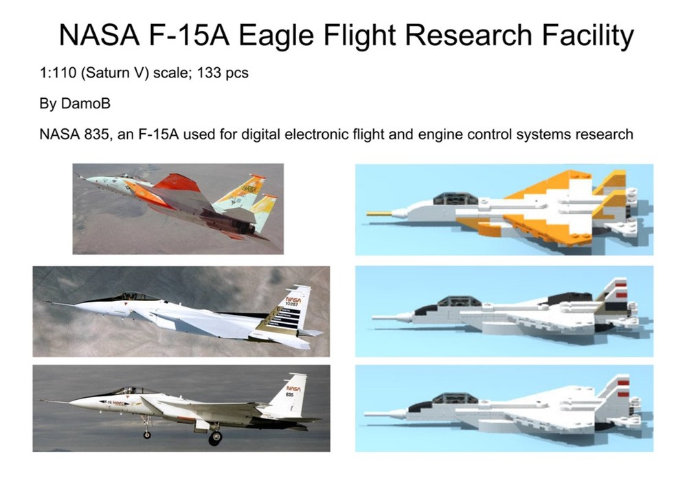 Lego DamoB's NASA F-15A Flight Research Facility