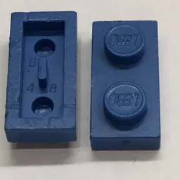 Plate 1 x 2 [Old Style Bottom] / Blue