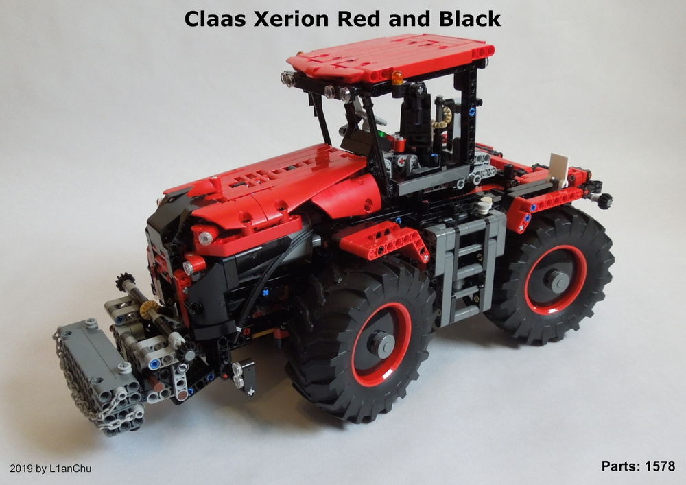 Lego Claas Xerion Red and Black