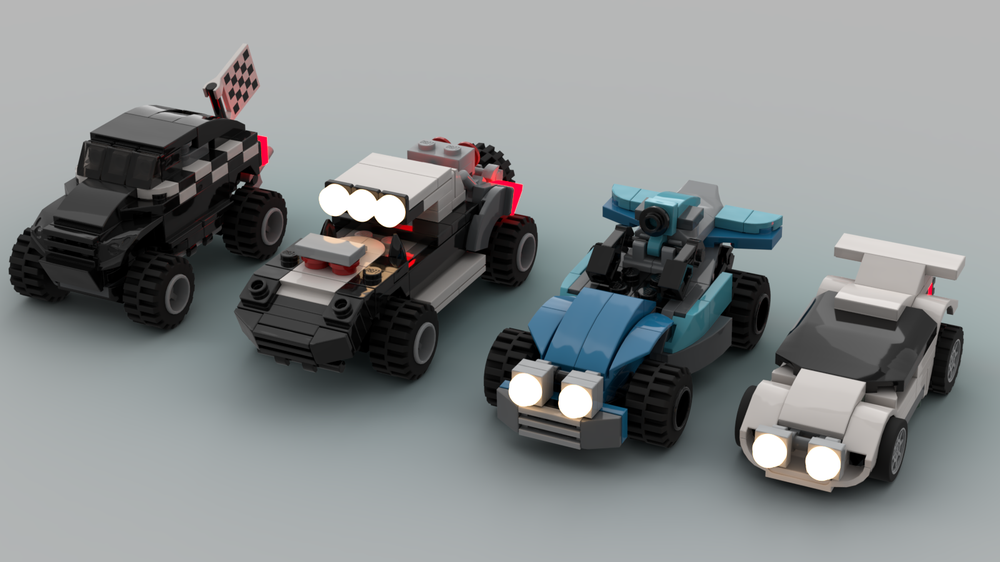 Lego Car pack #6: Offroad racers (microscale)