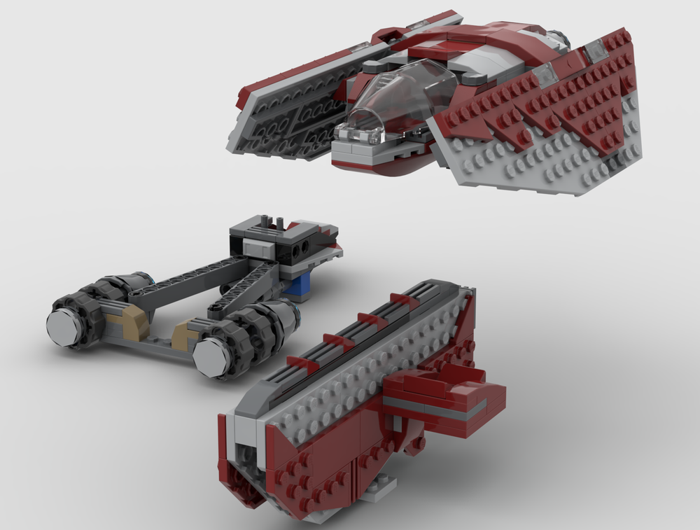 Lego Ahsoka Tano's Storm Brigade: Pod Racer Dropship & Razor Cycle