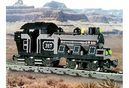 Large Train Engine Gray