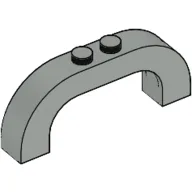 Brick Arch 1 x 6 x 2 Curved Top / Light Gray