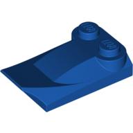 Lego Brick Wedged, Curved 2 x 3 x 2/3 Two Studs, Wing End / Royal Blue