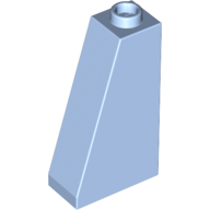 Lego Brick Sloped 75° 2 x 1 x 3 with Hollow Stud / Bright Light Blue