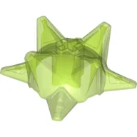 Large Figure Weapon Spiked Ball, Half / Trans-Bright Green