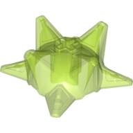 Lego Large Figure Weapon Spiked Ball, Half / Trans-Bright Green