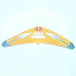 Wing, Hang Glider with Blue Arrow, Dot Fade Print / White